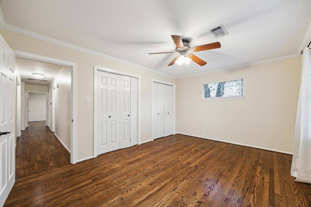 (1) of (3) bedrooms.