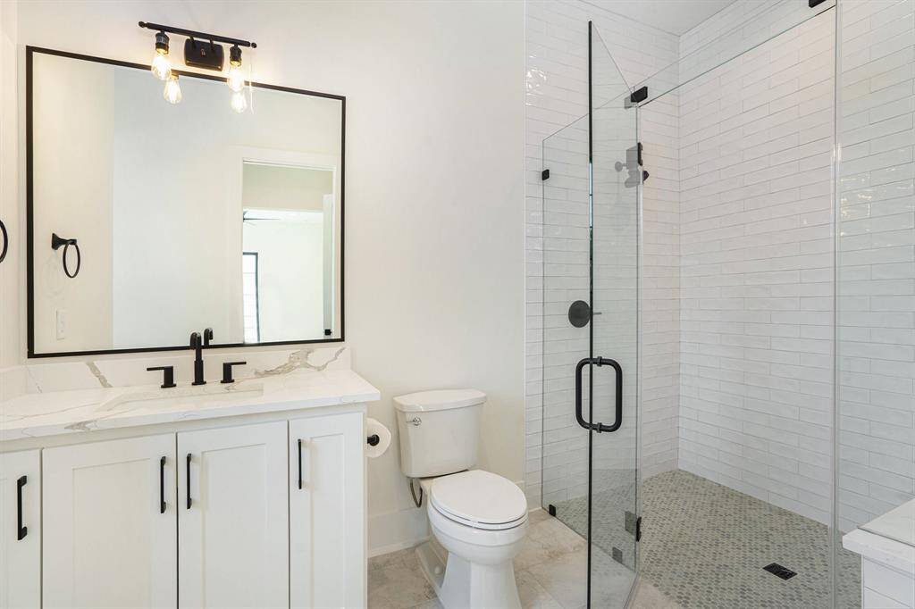 One of the ensuite upstairs.