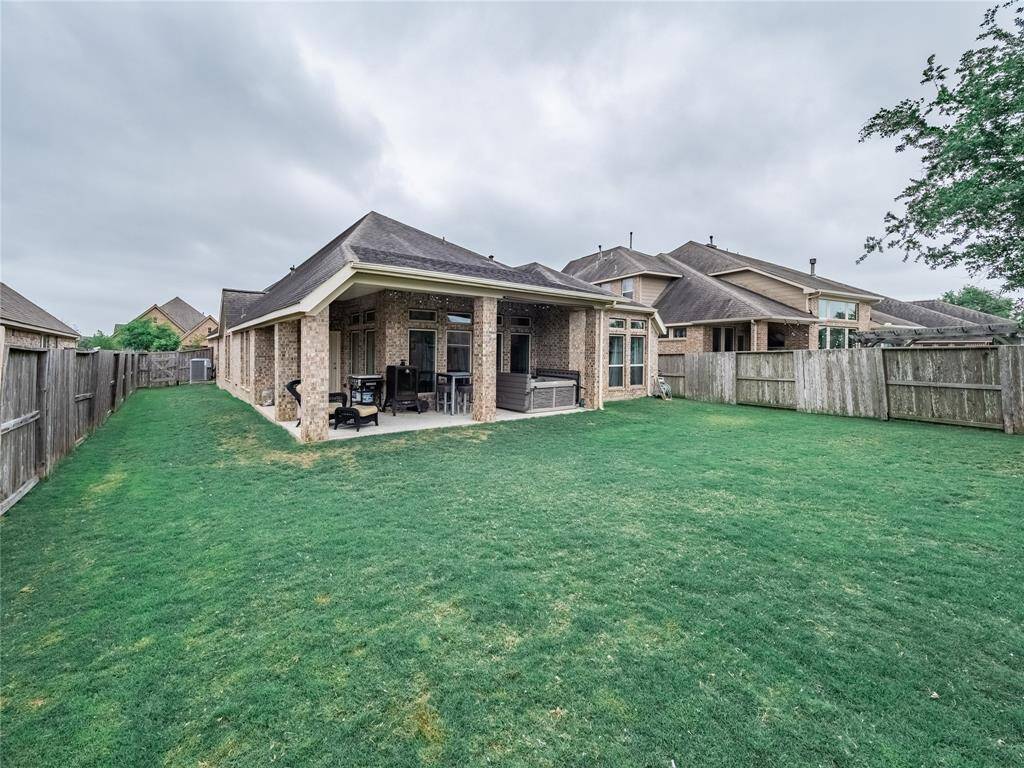 Here you see the extended covered patio
