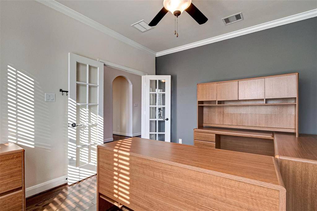 Office with double door