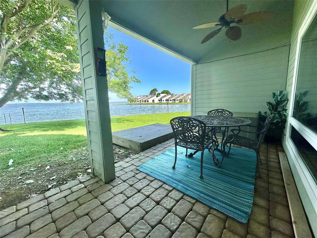 Back patio where you will be sure to relax!