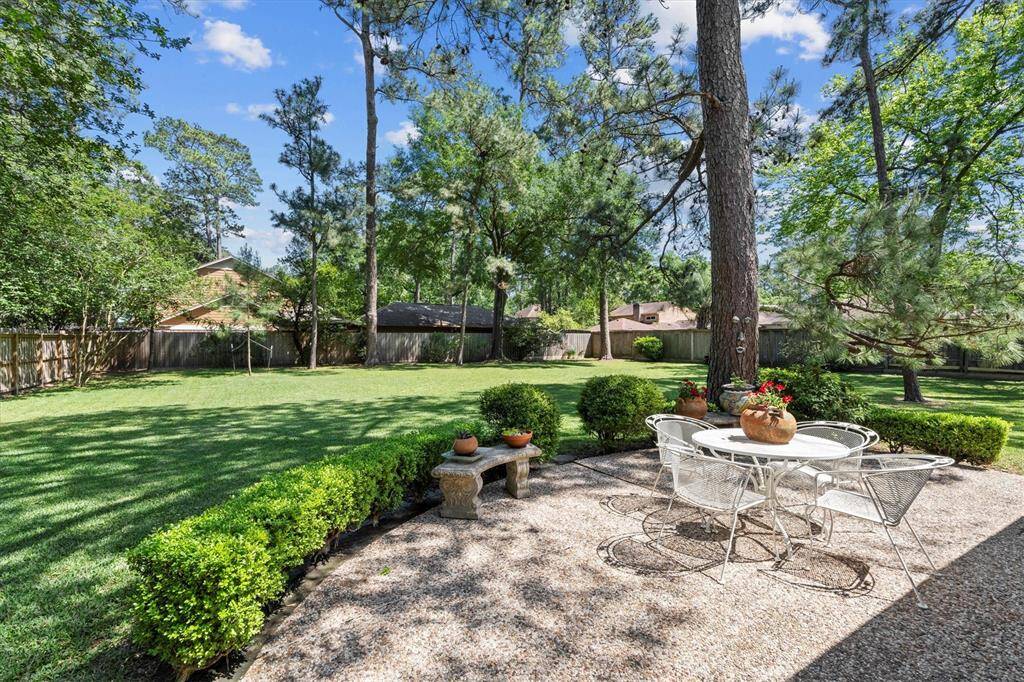 Gorgeous views from every angle of this treed backyard