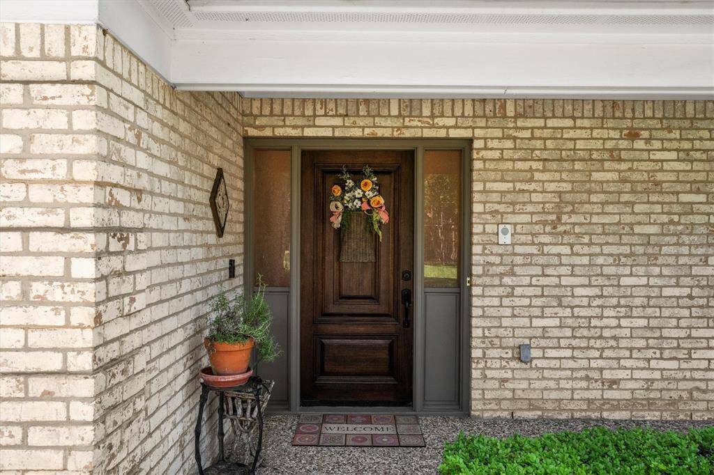 Upgraded front door with sidelights