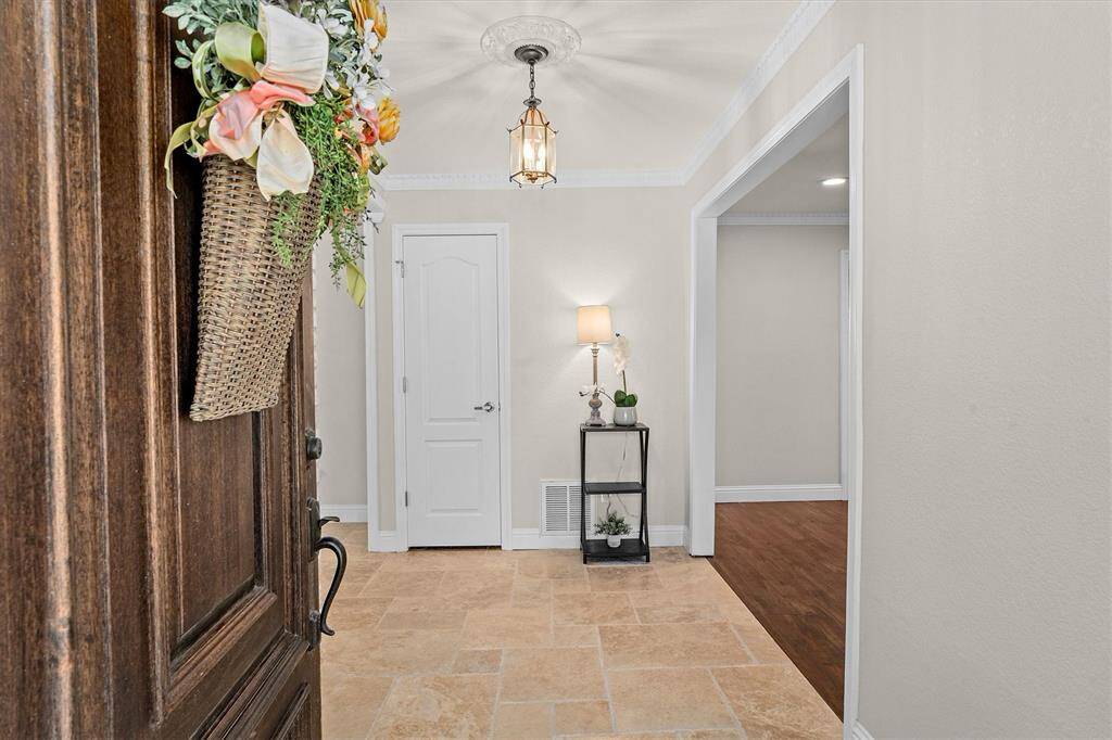 Turkish Travertine stone flooring throughout most of the home