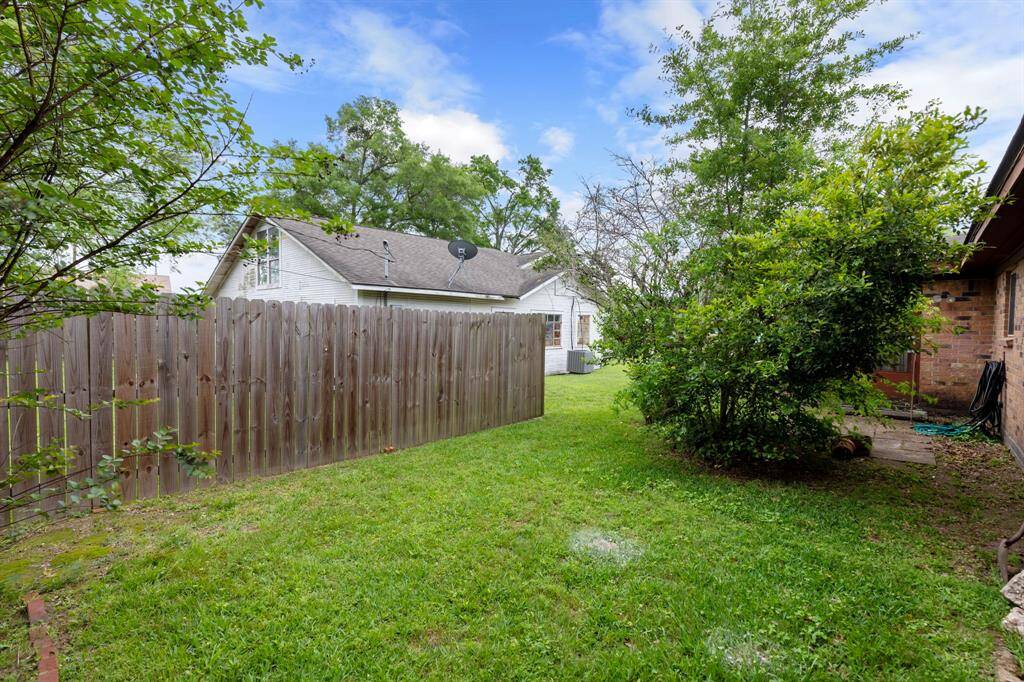 Back yard area