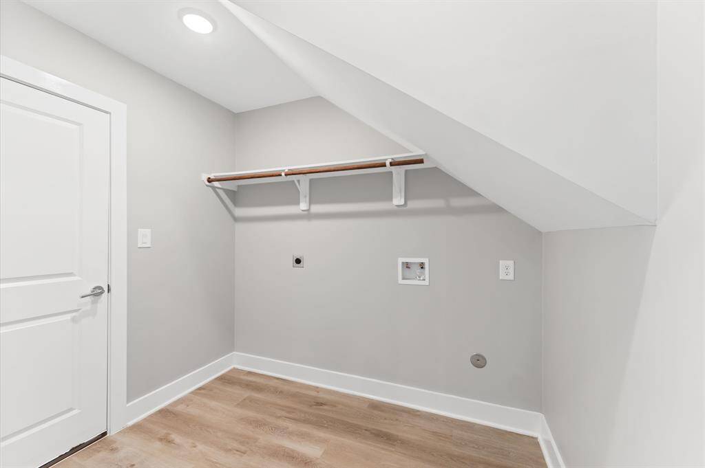Convenient indoor laundry room