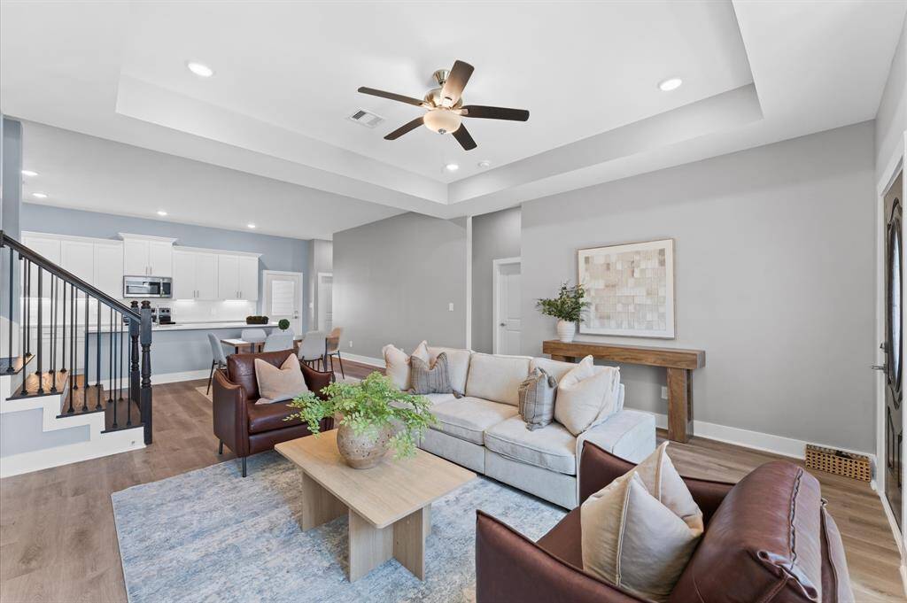 NO carpet throughout for easy maintenance and a sleek modern look.