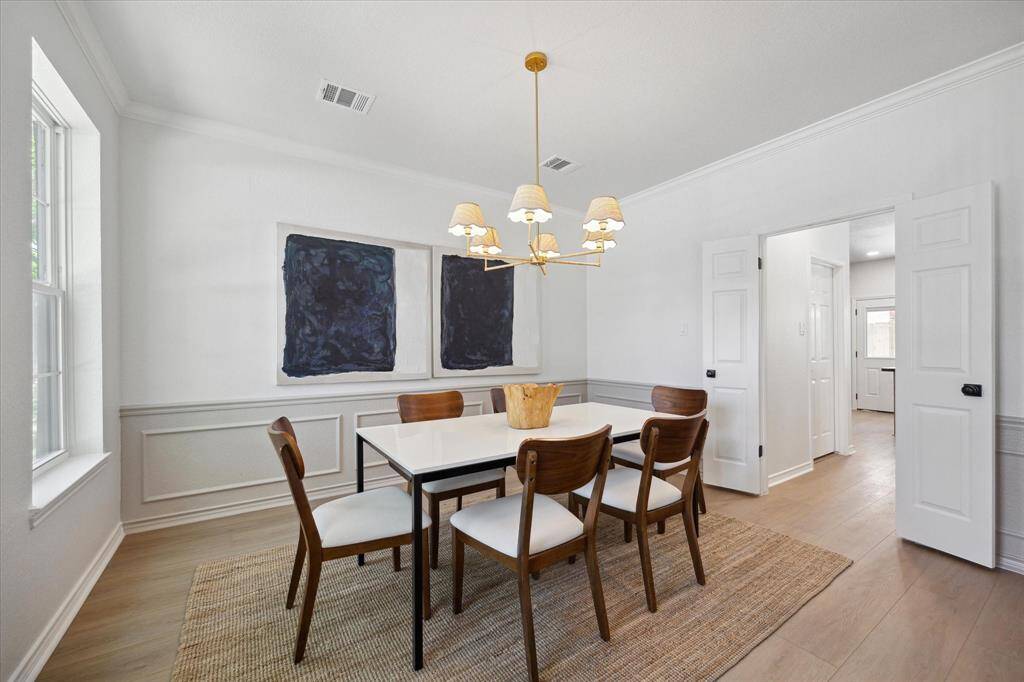 Formal dining offers an elegant space for entertaining or family time.