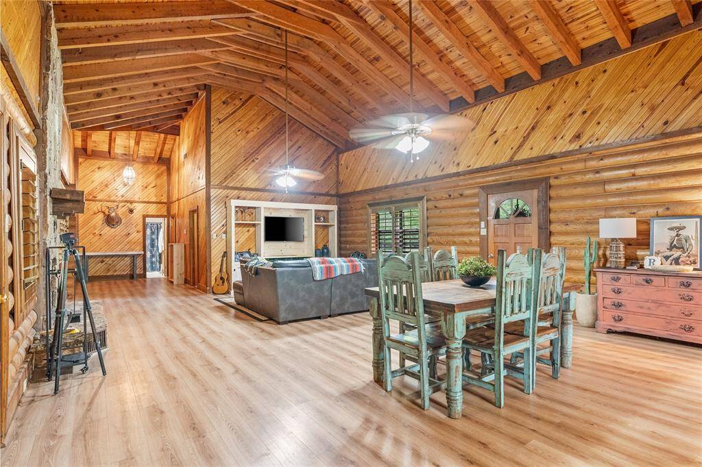 Dining and living area