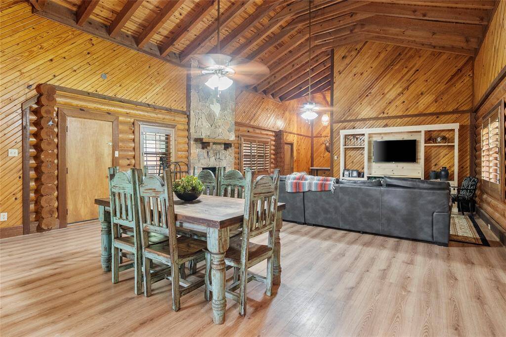 Dining and living area