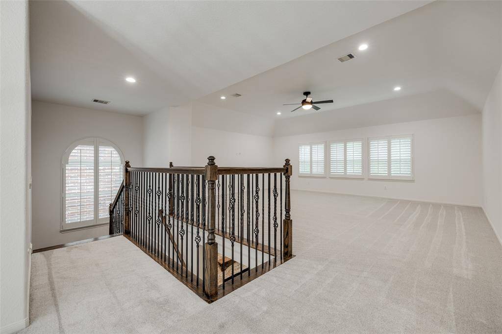 Second floor game room is 22X17.