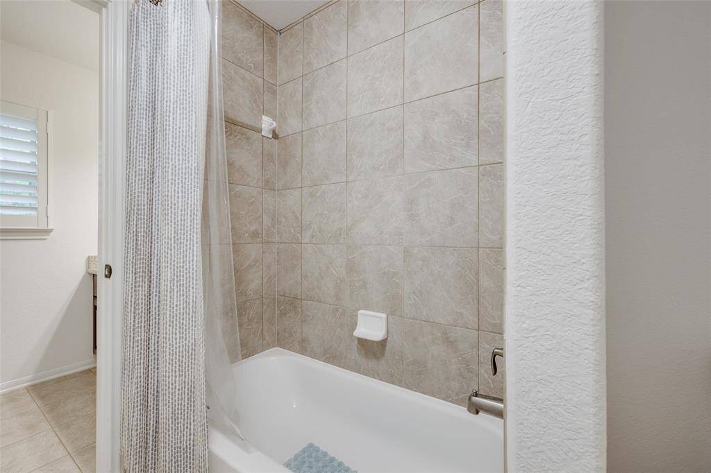 Jack and Jill bath and shower.