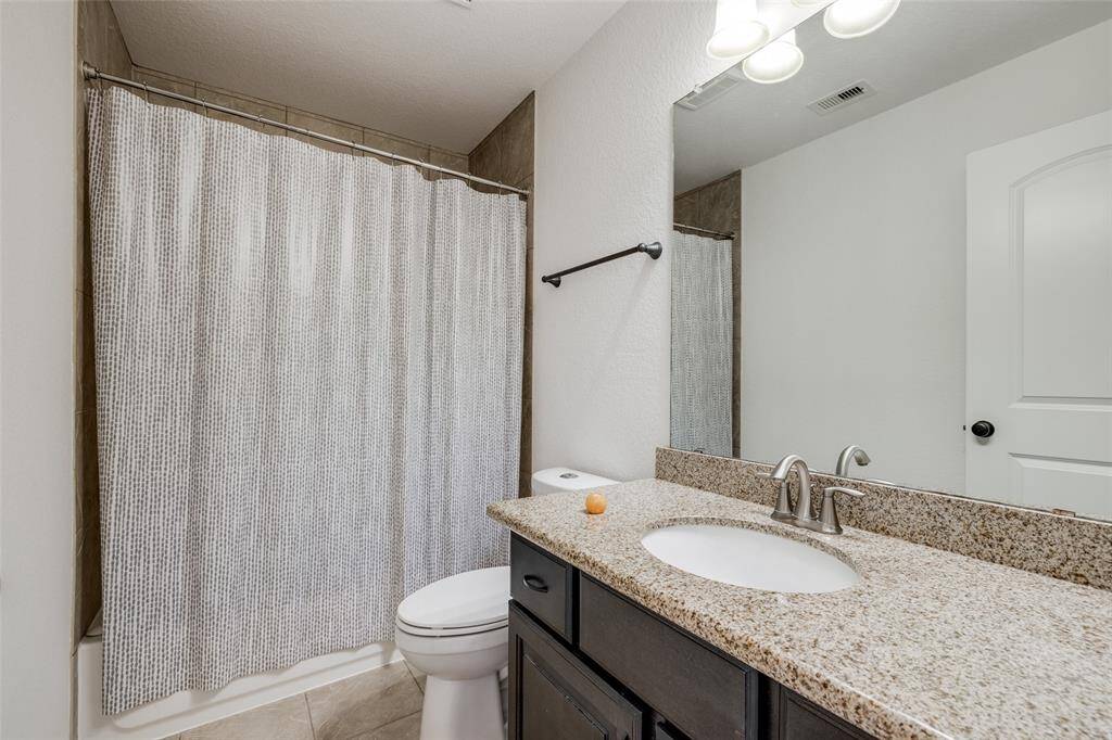 Second floor bath and shower.