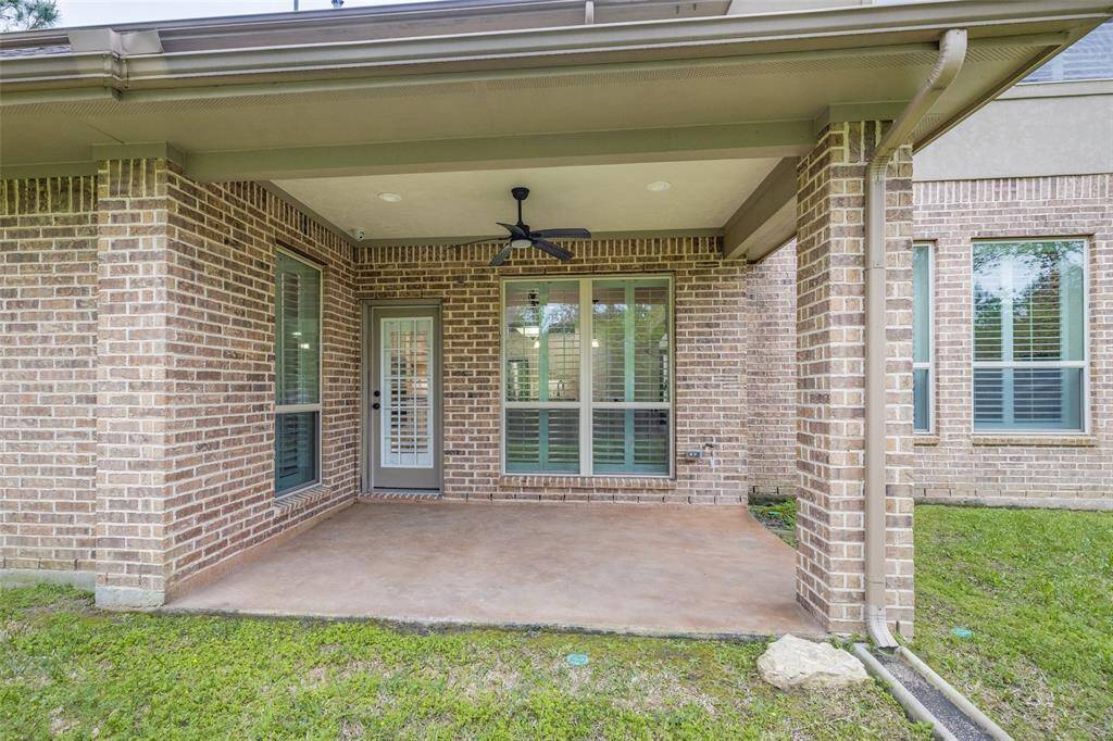Covered patio.