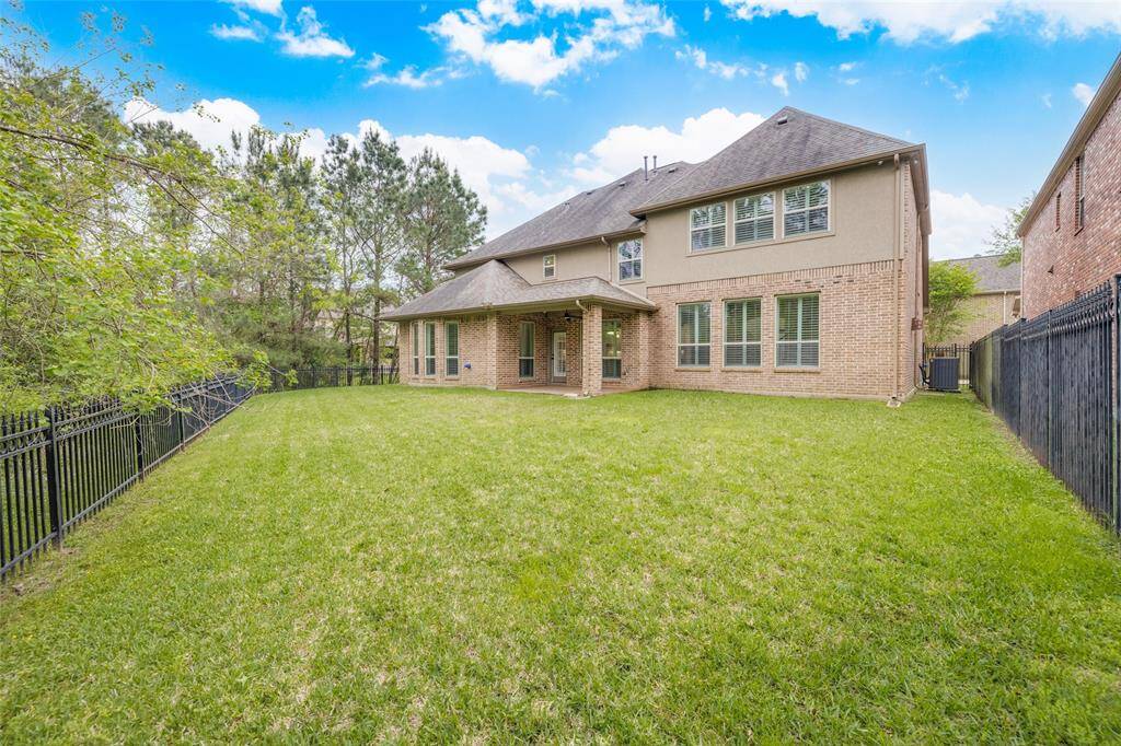 Nice size backyard with green space for privacy.