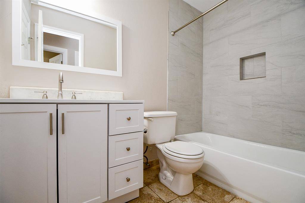 Tub, vanity, paint & shower stall replaced 2024