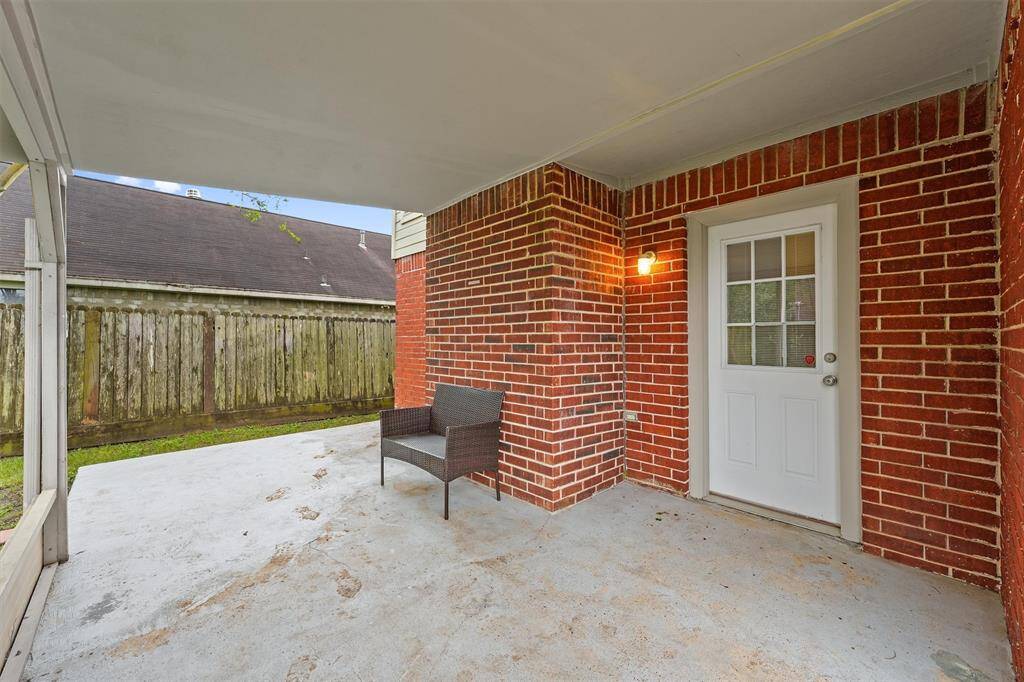 The majority of the exterior of this home is brick