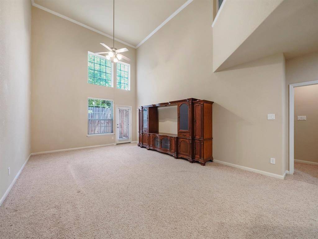 Soaring ceilings in the living room