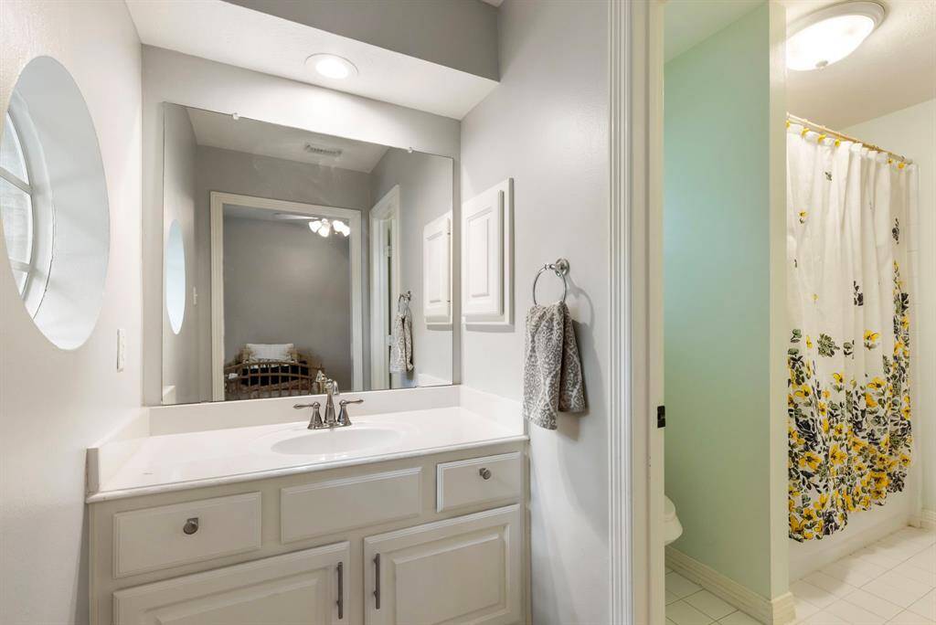 Jack-and Jill bathroom.