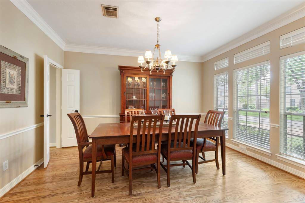 Enjoy gatherings with friends and family in the formal dining room.