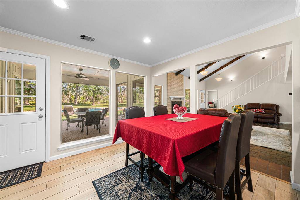 Check out the covered patio, pool, backyard and no rear neighbors....