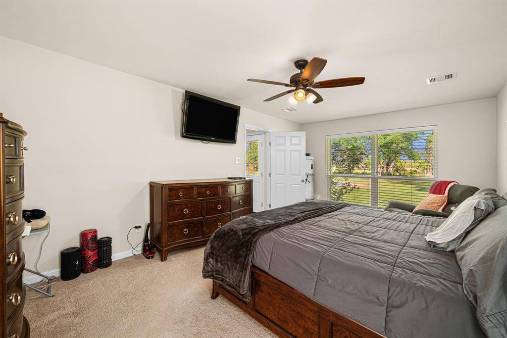 View from Master ensuite bathroom entry.