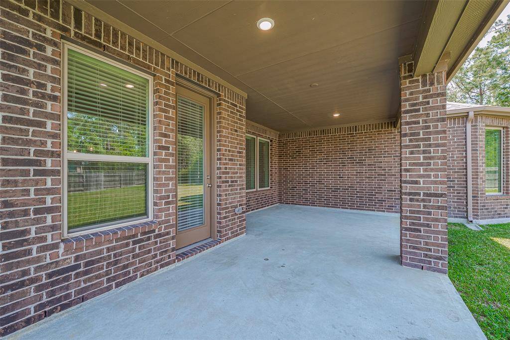 Large covered patio