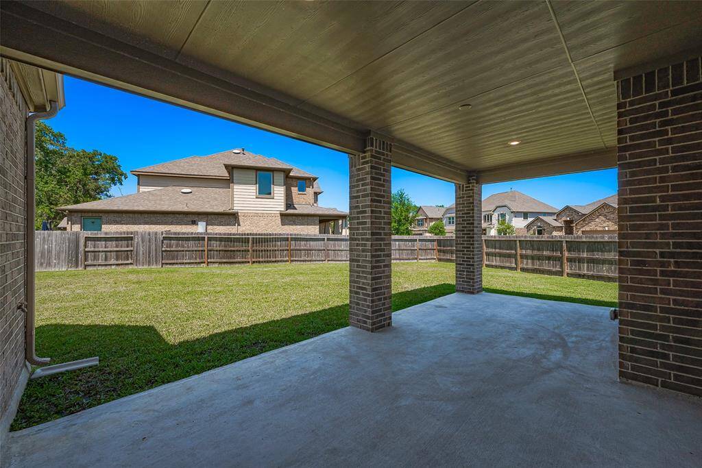 Large covered patio
