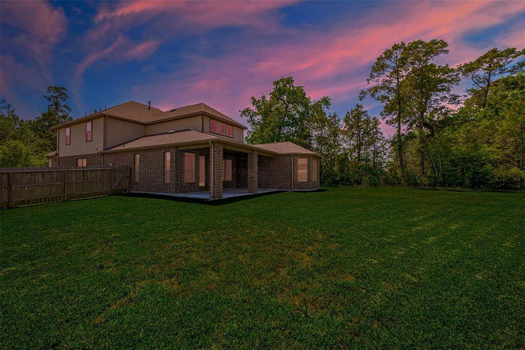 Virtual Twilight highlighting the the corner lot with only 1 neighbor touching their property line!