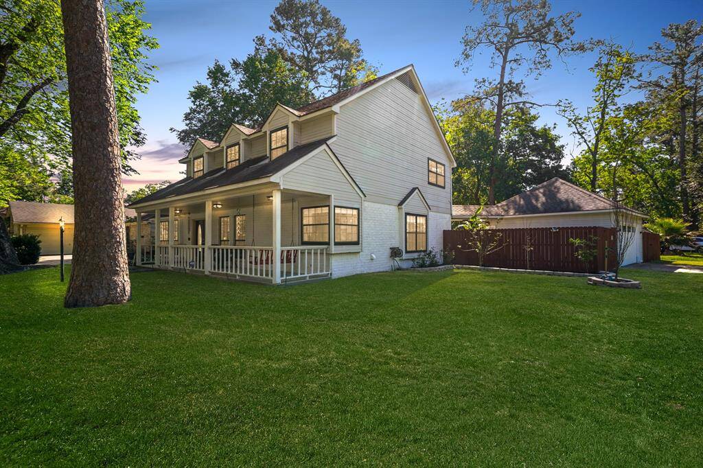 There is well maintained lawn in the front yard.