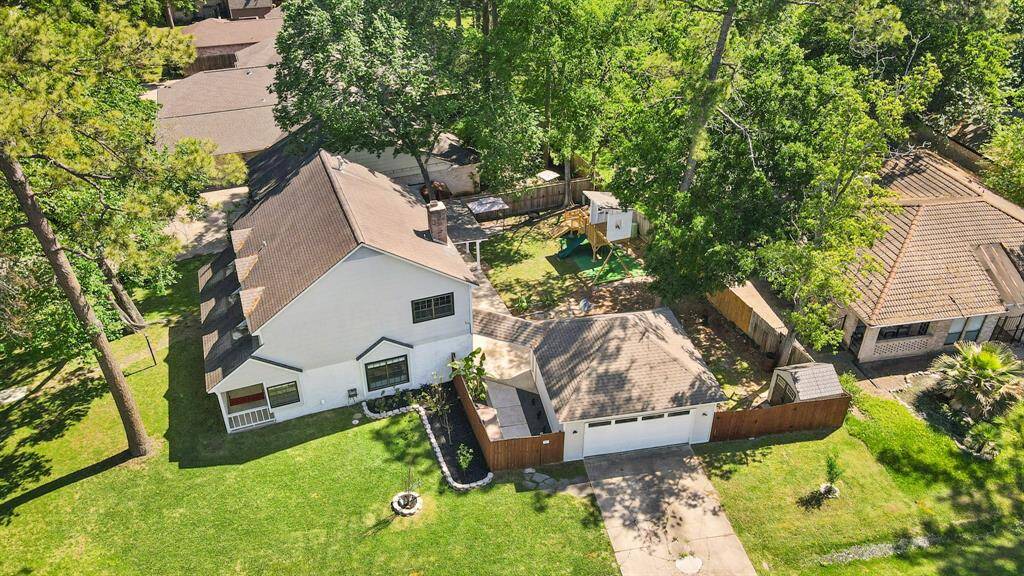 This home has plenty of mature trees.