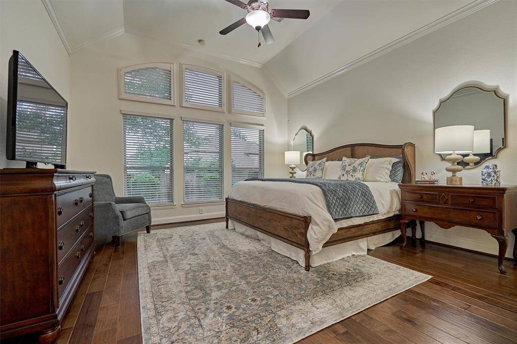 Primary Suite with wood floors