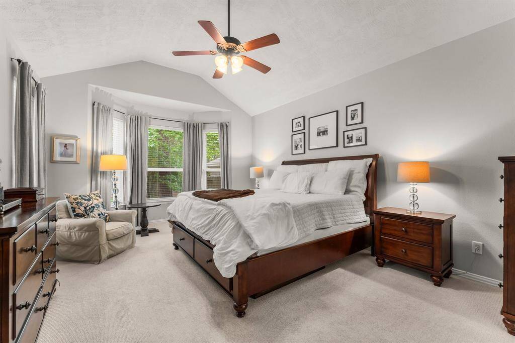 Wake up to a gorgeous view of nature every morning in your Owners’ retreat! Four windows allow loads of natural light to cascade into every cozy corner of this private suite and provide relaxing pool views.  The bay window area is perfect for a reading or sitting area. Fill this spacious retreat with your coziest furnishings and withdraw from the world. Click on the movie reel icon, or visit our on-line documents for a QR Code to see our walk-through video tour of this amazing en-suite.