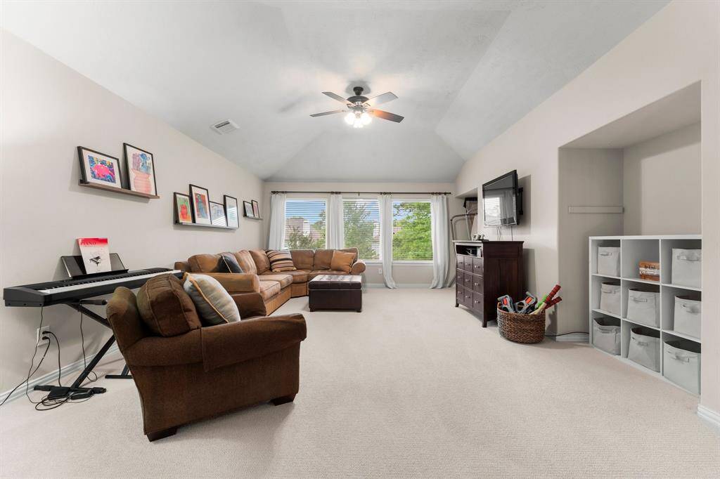 Now this is a game room!  It can easily accommodate a pool table or several gaming tables and couches! Enjoy incredible pool views from this second-floor room.