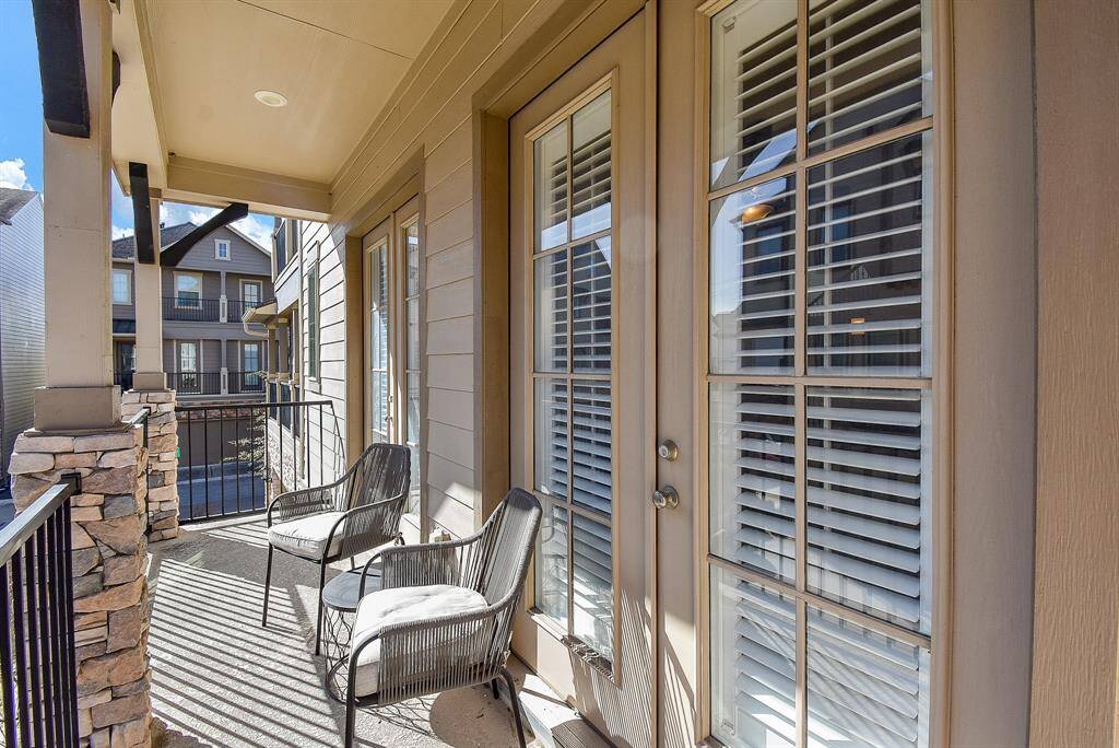 Front balcony accessible from living room.