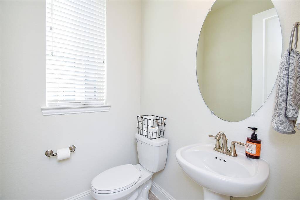 Main living area powder room.