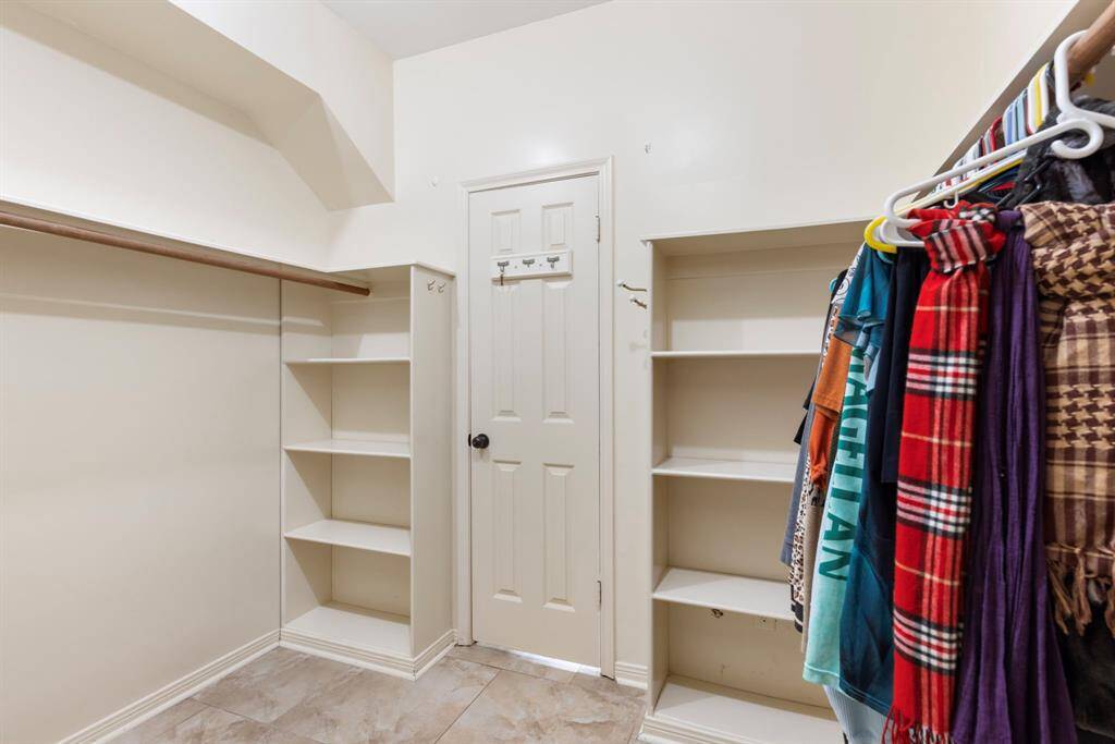 You'll love the built-in shelving in the closet, offering great storage and organization.