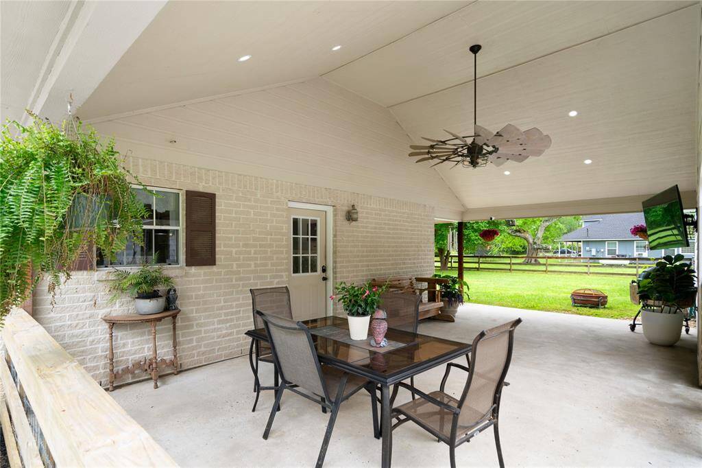 another view of the side patio