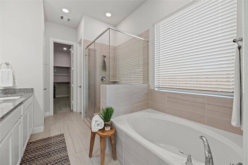 Separate Shower and Tub