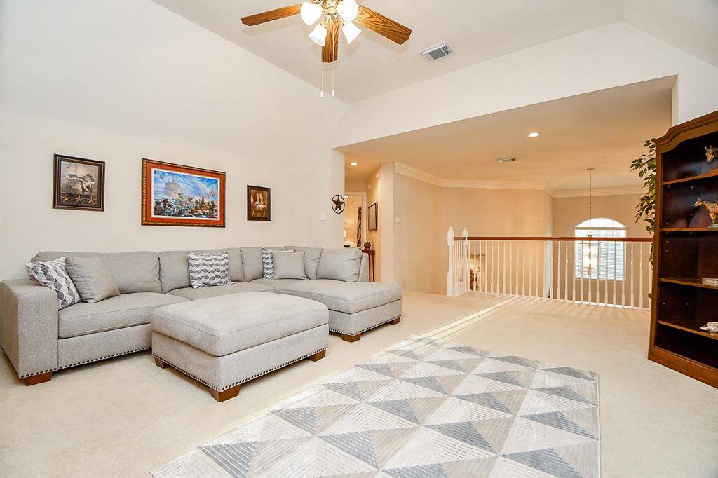 VIEW OF STAIRS FROM GAME ROOM