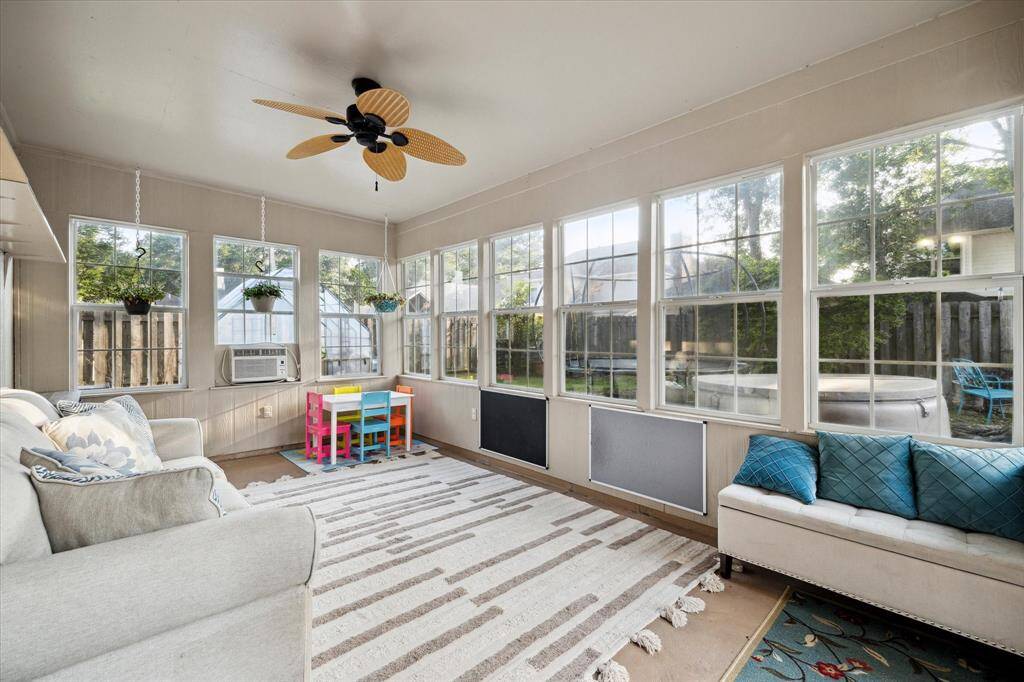 Okay, let's go outside now, but first, let's stop by your massive air conditioned sunroom. This home has so much flexible space, that you're only challenge is to figure out what you're going to do with all of it.