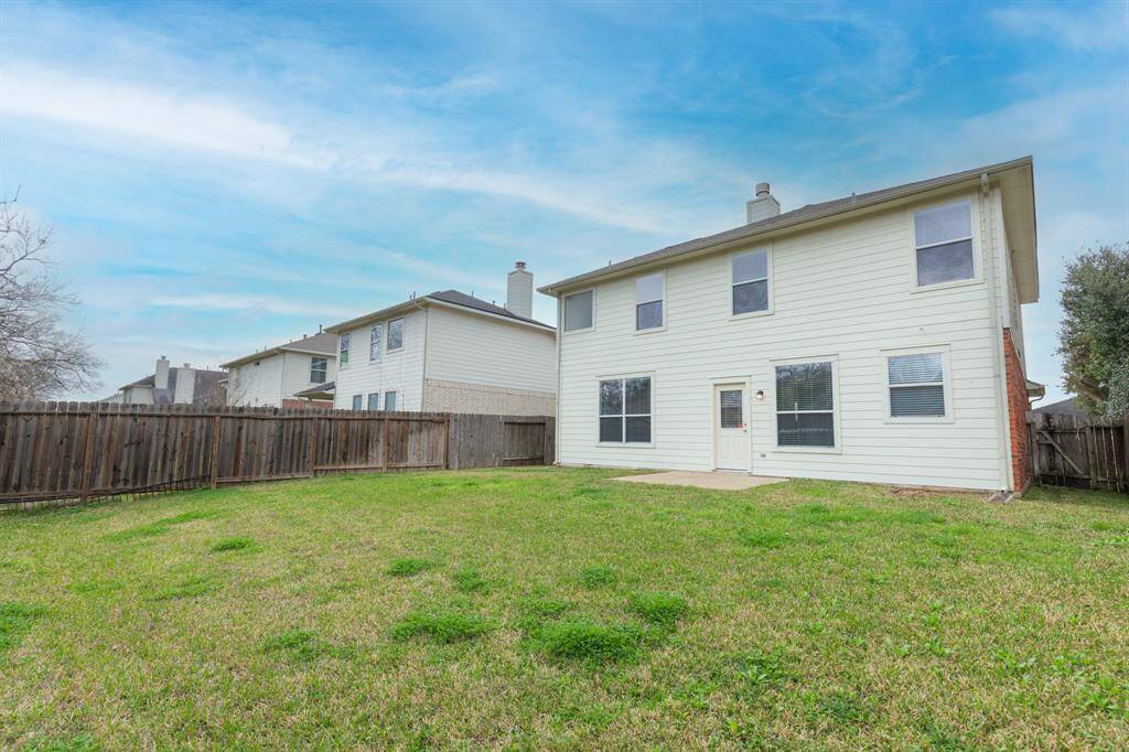 Spacious backyard