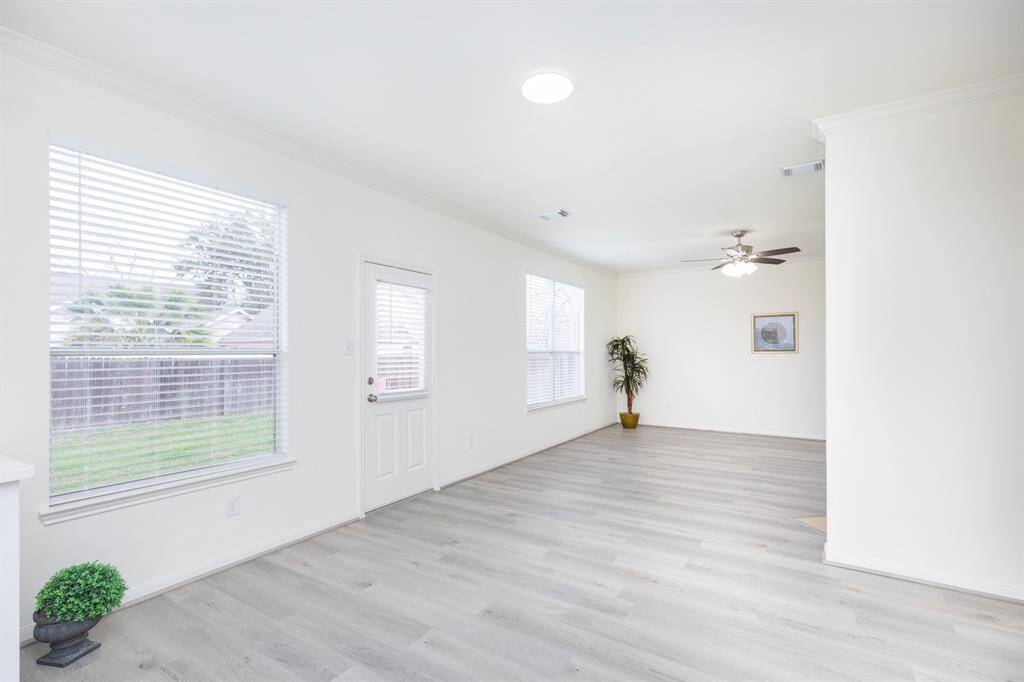Breakfast room and living area all renovated