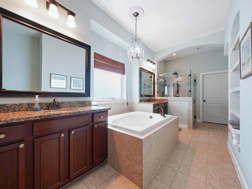 Pamper yourself with a long soak in the tub, or enjoy a refreshing shower.