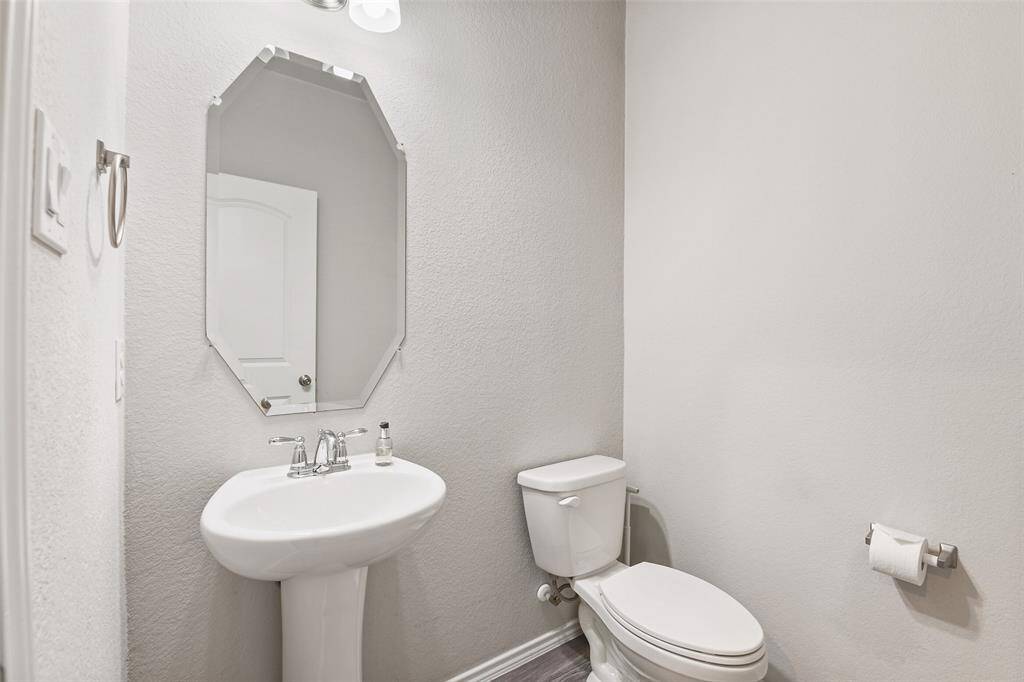 Half Bathroom located downstairs