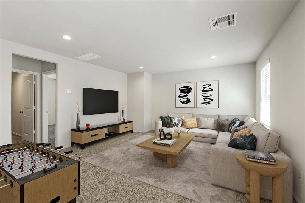 Game Room located upstairs- Virtually Staged