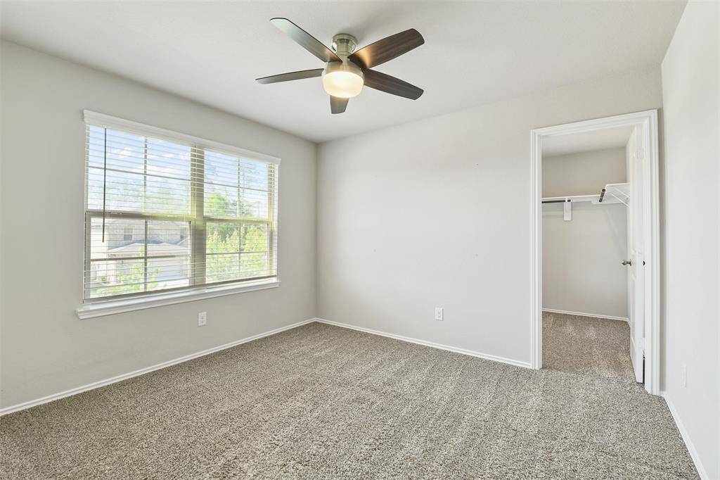 secondary bedrooms located upstairs all include a bedroom fan.