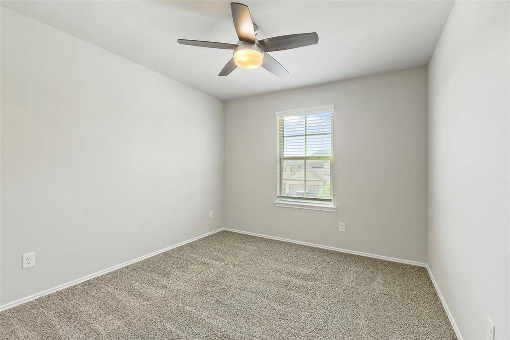 secondary bedrooms located upstairs all include a bedroom fan.