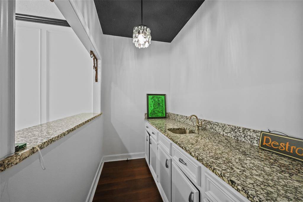bar connected to living area