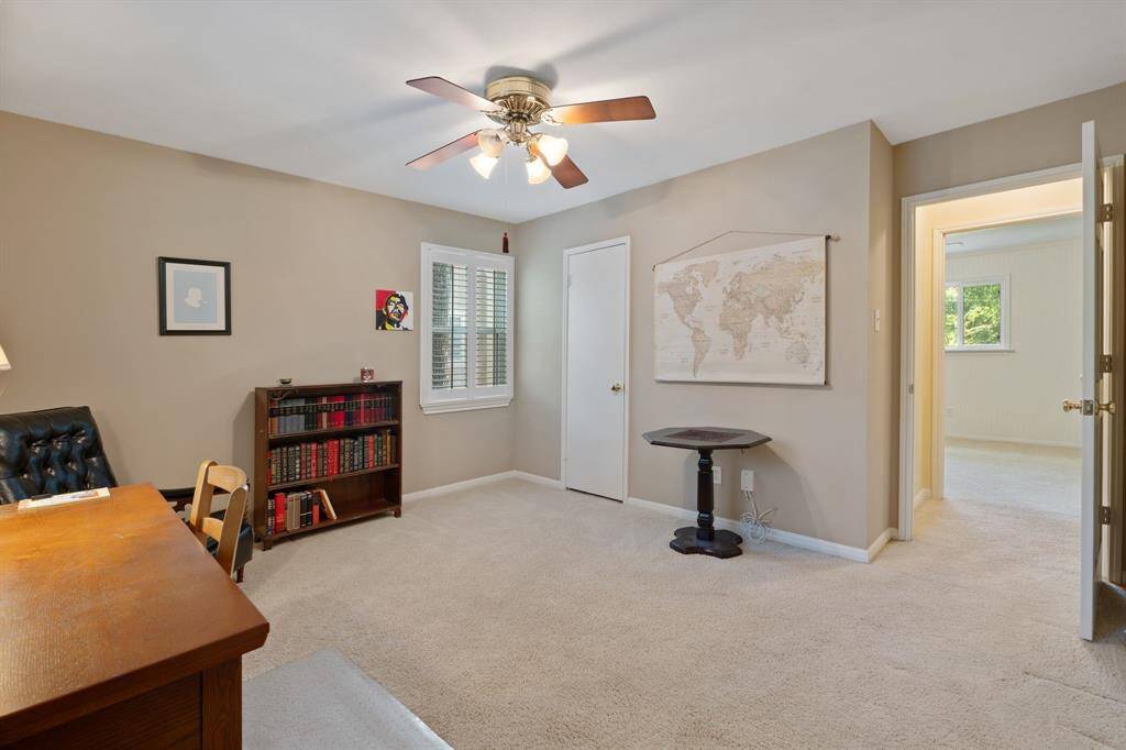 There is a large walk-in closet.
